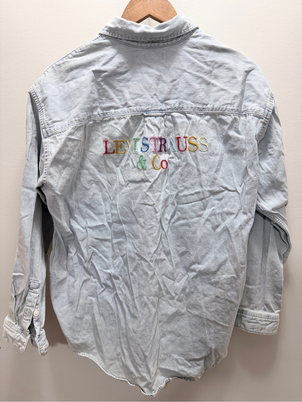 Levi's Light Blue Denim Button-Up Shirt - Men's Size M